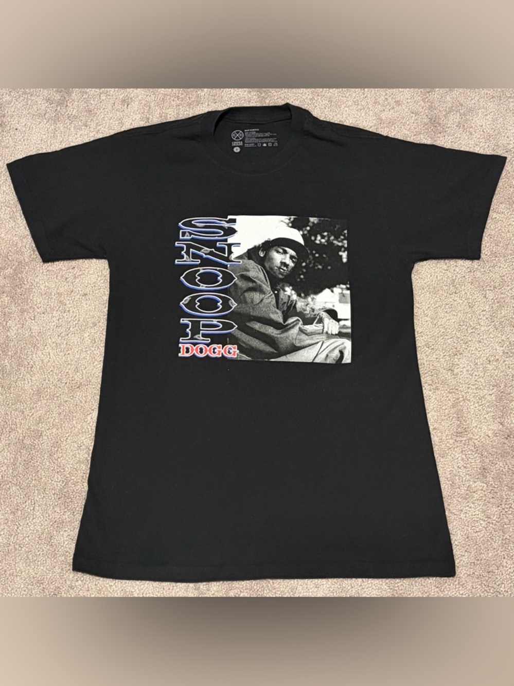Snoop Dogg Men’s Black Graphic Print T Shirt Size Small